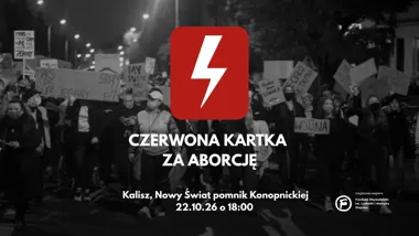Czerwona Kartka za Aborcję: demonstracja w Kaliszu